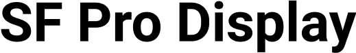 SF Pro Display